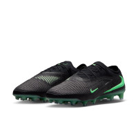 Nike Phantom 6 Low Elite (AG) Kunstgras Voetbalschoenen Zwart Felgroen