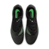 Nike Phantom 6 Low Elite (AG) Kunstgras Voetbalschoenen Zwart Felgroen