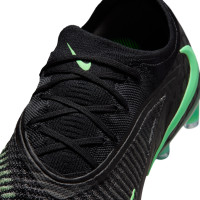 Nike Phantom 6 Low Elite (AG) Kunstgras Voetbalschoenen Zwart Felgroen