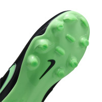 Nike Tiempo Academy Maestro (MG) Grass/Artificial Grass Football Boots Kids Black Bright Green Silver Grey