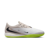 Nike Phantom 6 Low Academy (IN) Indoor Football Boots Grey Light Grey Black Lime