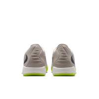 Nike Phantom 6 Low Academy (IN) Indoor Football Boots Grey Light Grey Black Lime