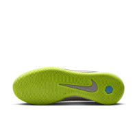 Nike Phantom 6 Low Academy (IN) Indoor Football Boots Grey Light Grey Black Lime