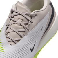 Nike Phantom 6 Low Academy (IN) Indoor Football Boots Grey Light Grey Black Lime