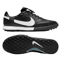 Nike Turf Premier III Voetbalschoenen (TF) Zwart Wit