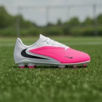 Nike Phantom 6 Low Club (MG) Grass/Artificial Grass Football Boots Kids White Hot Pink Black
