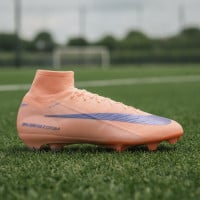 Nike Zoom Mercurial Superfly 10 Elite LV8 Gras Voetbalschoenen (FG) Zalmroze Donkerblauw Paars