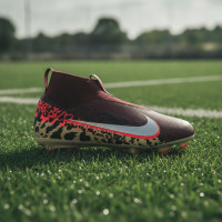 Nike Zoom Mercurial Academy Superfly 10 Grass/Artificial Grass Football Boots (MG) Kids Burgundy Silver Orange