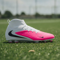 Nike Phantom 6 Club High (MG) Grass/Artificial Grass Football Boots White Hot Pink Black
