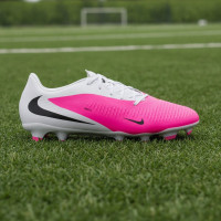 Nike Phantom 6 Low Academy (MG) Grass/Artificial Grass Football Boots White Hot Pink Black