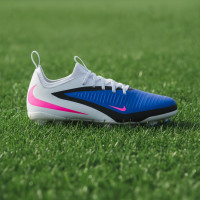 Nike Phantom 6 Academy Low Grass/Artificial Grass Football Boots (MG) Kids Blue White Hot Pink