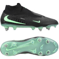 Nike Phantom 6 High Elite (SG) IJzeren-Nop Voetbalschoenen Pro Player Zwart Felgroen