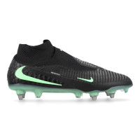 Nike Phantom 6 High Elite (SG) IJzeren-Nop Voetbalschoenen Pro Player Zwart Felgroen
