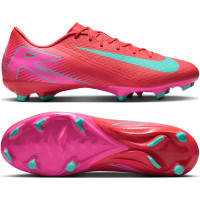 Nike Zoom Mercurial Vapor Academy 16 Gras / Kunstgras Voetbalschoenen (MG) Rood Turquoise Roze