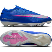 Nike Zoom Mercurial Vapor Elite 16 Gras Voetbalschoenen (FG) Blauw Wit Felroze