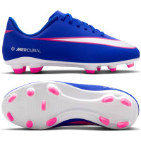 Nike Mercurial Club Vapor 16 Gras / Kunstgras Voetbalschoenen (MG) Kids Blauw Wit Felroze