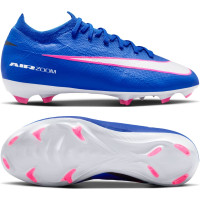 Nike Zoom Mercurial Pro Vapor 16 Gras Voetbalschoenen (FG) Kids Blauw Wit Felroze