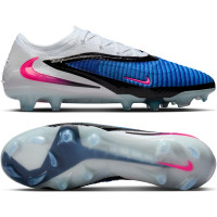 Nike Phantom 6 Elite Low Gras Voetbalschoenen (FG) Blauw Wit Felroze