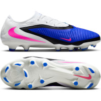 Nike Phantom 6 Pro Low Gras Voetbalschoenen (FG) Blauw Wit Felroze