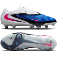 Nike Phantom 6 Elite Low Iron Stud Football Boots (SG) Pro Player Blue White Hot Pink