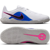 Nike Tiempo Club Maestro Indoor Football Shoes (IN) Kids White Blue Hot Pink