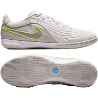 Nike Tiempo Reactgato (IN) Light Grey Lime Indoor Football Boots