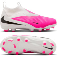Nike Phantom 6 Academy High (MG) Grass/Artificial Grass Football Boots Kids White Hot Pink Black
