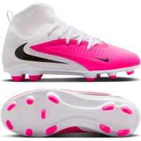 Nike Phantom 6 Club High (MG) Grass/Artificial Grass Football Boots Kids White Hot Pink Black