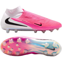 Nike Phantom 6 High Elite (AG) Artificial Grass Football Boots White Hot Pink Black