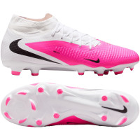 Nike Phantom 6 Academy High (MG) Grass/Artificial Grass Football Boots White Hot Pink Black