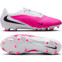 Nike Phantom 6 Low Academy (MG) Grass/Artificial Grass Football Boots White Hot Pink Black