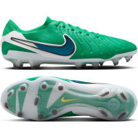 Nike Tiempo Legend Elite 10 Gras Voetbalschoenen (FG) Groen Wit Blauw