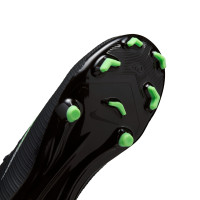 Nike Mercurial Vapor 17 Academy (MG) Grass/Artificial Grass Football Boots Kids Black Bright Green Silver Grey