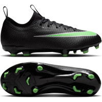 Nike Mercurial Vapor 17 Academy (MG) Grass/Artificial Grass Football Boots Kids Black Bright Green Silver Grey