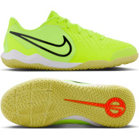 Nike Tiempo Legend Academy 10 Zaalvoetbalschoenen (IN) Kids Neongeel Zwart Oranje