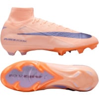 Nike Zoom Mercurial Superfly 10 Elite LV8 Gras Voetbalschoenen (FG) Zalmroze Donkerblauw Paars