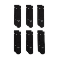 Nike Everyday Crew 6-Pack Kids Socks Black White