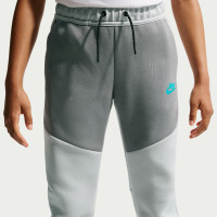 Nike Tech Fleece Trainingspak Kids Grijs Donkergrijs Zwart Lichtblauw