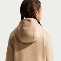 Nike Club Fleece Sportswear Trainingspak Hooded Kids Beige Wit