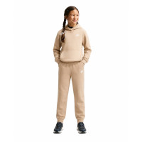 Nike Club Fleece Sportswear Trainingspak Hooded Kids Beige Wit