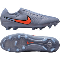 Nike Tiempo Legend Pro 10 Gras Football Boots (FG) Light Blue Bright Red Black