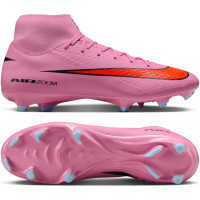 Nike Zoom Mercurial Superfly Academy 10 Grass/Artificial Grass Football Boots (MG) Pink Bright Red Light Blue