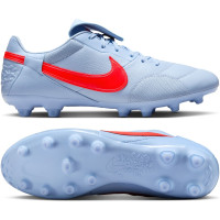 Nike Premier III Gras Football Boots (FG) Light Blue Bright Red