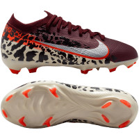 Nike Zoom Mercurial Pro Vapor 16 Grass Football Boots (FG) Kids Burgundy Silver Orange