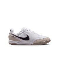 Nike Tiempo Streetgato Kids Street Football Shoes White Black Beige