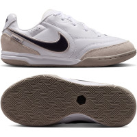 Nike Tiempo Streetgato Kids Street Football Shoes White Black Beige