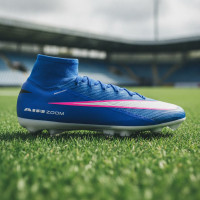 Nike Zoom Mercurial Elite Superfly 10 Iron Stud Football Boots (SG) Pro Player Blue White Hot Pink
