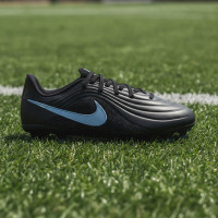 Nike Tiempo Academy Maestro Gras / Kunstgras Voetbalschoenen (MG) Kids Zwart Lichtblauw