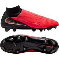 Nike Phantom 6 High Elite (FG) Gras Football Boots Black Bright Red Gold