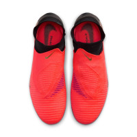 Nike Phantom 6 High Elite (FG) Gras Football Boots Black Bright Red Gold